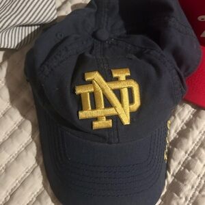 Navy Blue Cap with Gold Embroidery